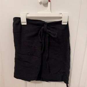 Free People Black Mini Skirt